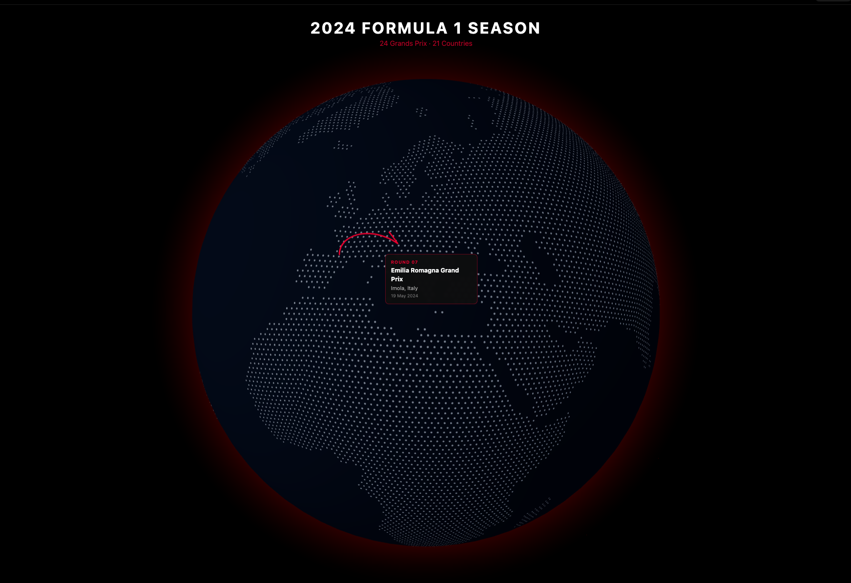 F1 Globe Calendar screenshot 1